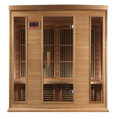 Golden Design Low EMF 4-Person Maxxus FAR Infrared Sauna with Red Cedar Wood | Model: MX-K406-01 CED