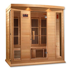 Golden Design Low EMF 4-Person Maxxus FAR Infrared Sauna with Hemlock Wood | Model: MX-K406-01