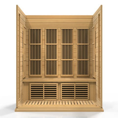 Golden Design Low EMF 4-Person Maxxus FAR Infrared Sauna with Hemlock Wood | Model: MX-K406-01