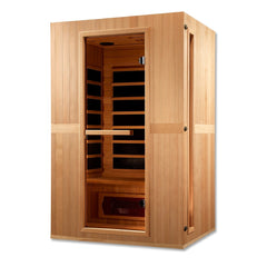 Golden Designs 2-Person Maxxus "Serenity" Low EMF FAR Infrared Sauna with Hemlock Wood | Model: MX-LS2-01