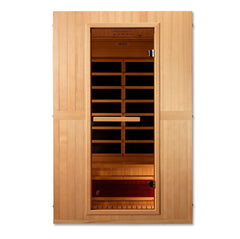 Golden Designs 2-Person Maxxus "Serenity" Low EMF FAR Infrared Sauna with Hemlock Wood | Model: MX-LS2-01