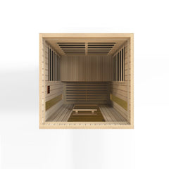 Golden Designs 2-Person Maxxus "Serenity" Low EMF FAR Infrared Sauna with Hemlock Wood | Model: MX-LS2-01