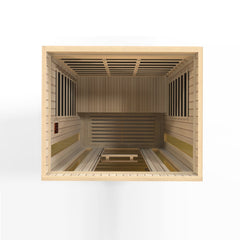 Golden Designs 3-Person Maxxus "Trinity"  Low EMF FAR Infrared Sauna w/ Hemlock Wood | Model: MX-LS3-01