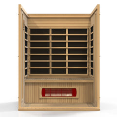 Golden Designs 3-Person Maxxus "Trinity"  Low EMF FAR Infrared Sauna w/ Hemlock Wood | Model: MX-LS3-01