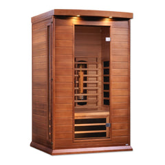 Golden Designs Near Zero EMF 2-Person Maxxus Full Spectrum FAR Infrared Sauna with Red Cedar Wood | Model: MX-M206-01-FS CED