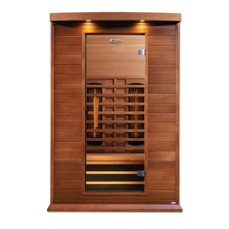 Golden Designs Near Zero EMF 2-Person Maxxus Full Spectrum FAR Infrared Sauna with Red Cedar Wood | Model: MX-M206-01-FS CED