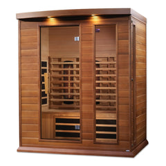 Golden Designs Near Zero EMF 3-Person Maxxus Full Spectrum FAR Infrared Sauna with Red Cedar Wood | Model: MX-M306-01-FS CED