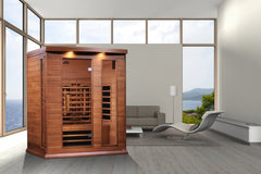 Golden Designs Near Zero EMF 3-Person Maxxus Full Spectrum FAR Infrared Sauna with Red Cedar Wood | Model: MX-M306-01-FS CED