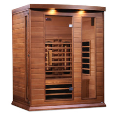 Golden Designs Near Zero EMF 3-Person Maxxus Full Spectrum FAR Infrared Sauna with Red Cedar Wood | Model: MX-M306-01-FS CED